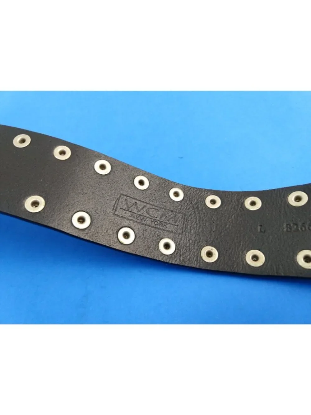Women's Genuine Leather WCM New York Studded Rivet Belt NWT Size Large